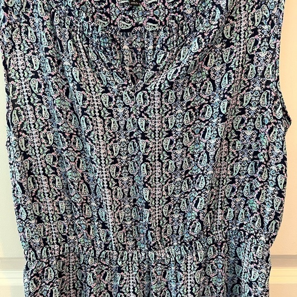 Talbots Blue Paisley Dress - Picture 3 of 15